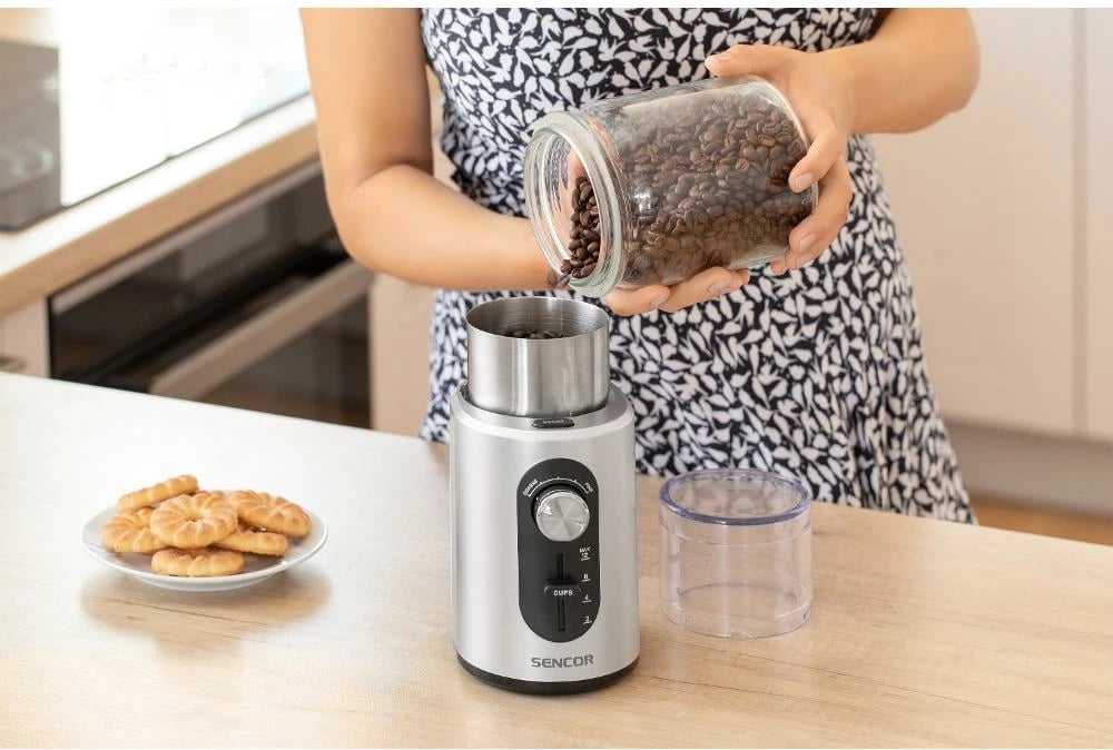 Mulli elektrik për kafe Sencor SCG 3550SS, argjend Mulli elektrik për kafe Sencor SCG 3550SS, argjend