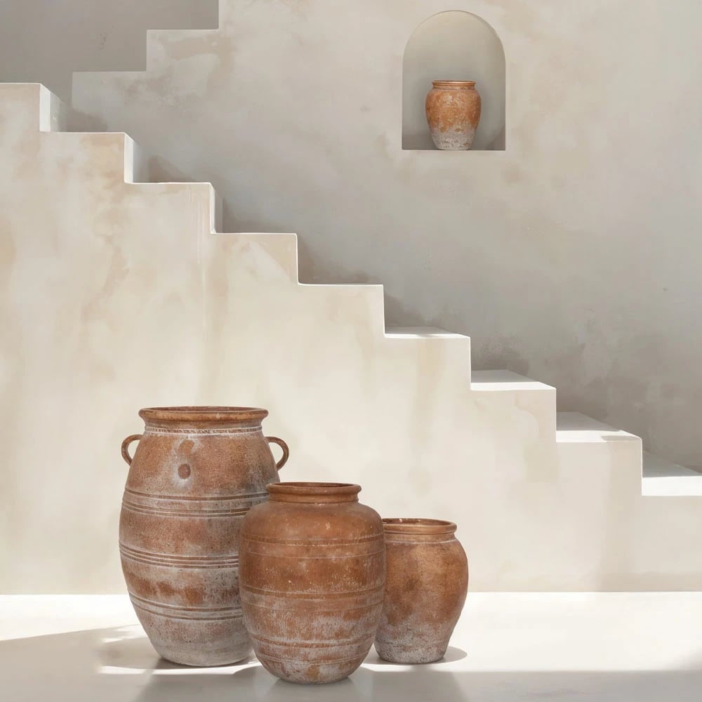 Vazo ALTHEA, terrakotë, 37x37x55, MgO