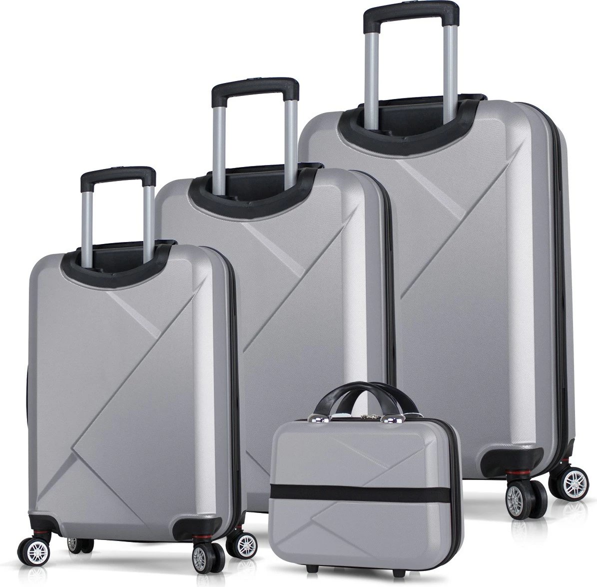 Set valixhesh (4 copë), gri, Zoozie Bags, 4964