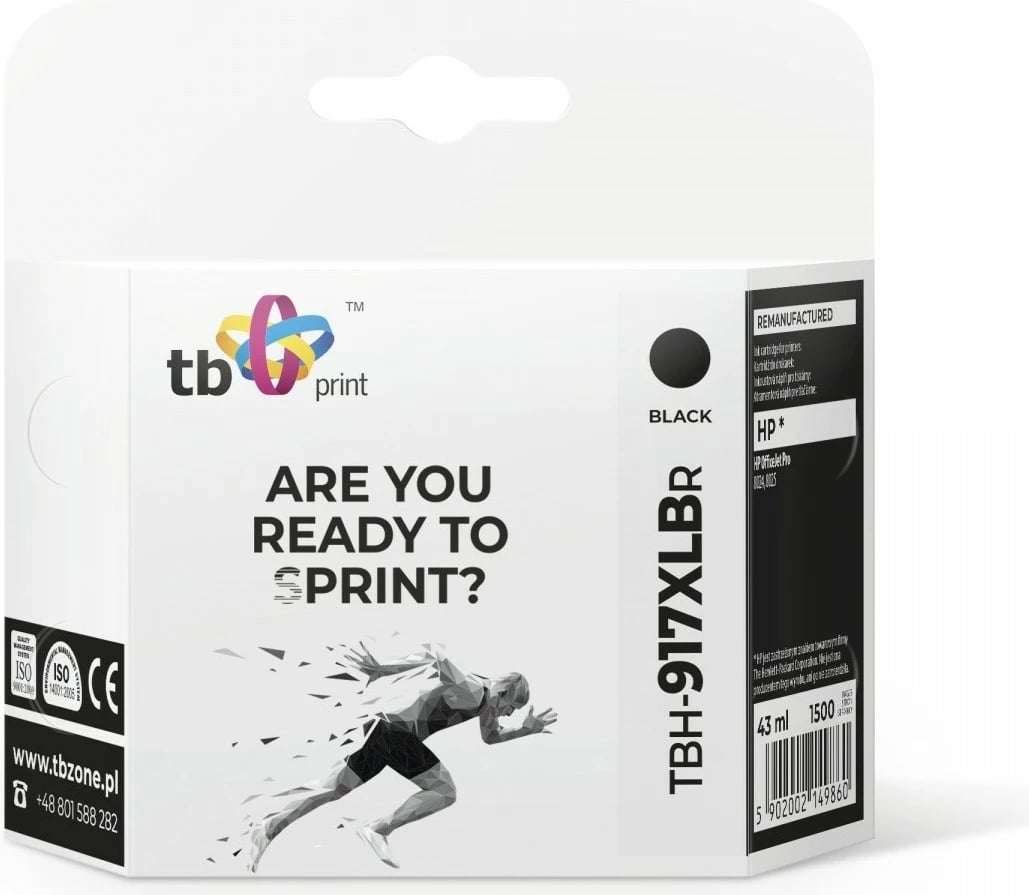 Toner TB Print TBH-917XLBR, për HP OfficeJet Pro 8024/8025, i zi