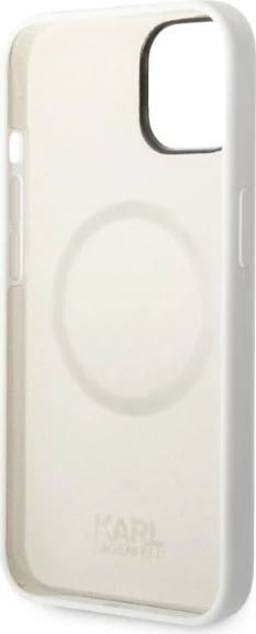Mbështjellës Karl Lagerfeld Silicone Ikonik Choupette MagSafe për iPhone 14 Plus 6.7", Bardhë