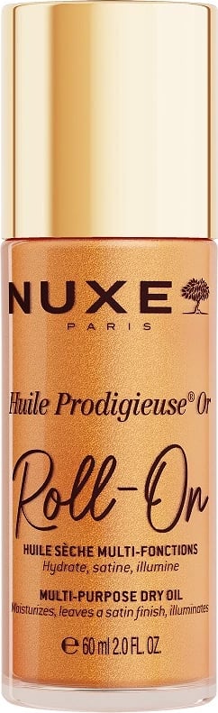 Vaj i thatë me shkëlqim Nuxe Huile Prodigieuse Or Roll-On për femra, 60ml