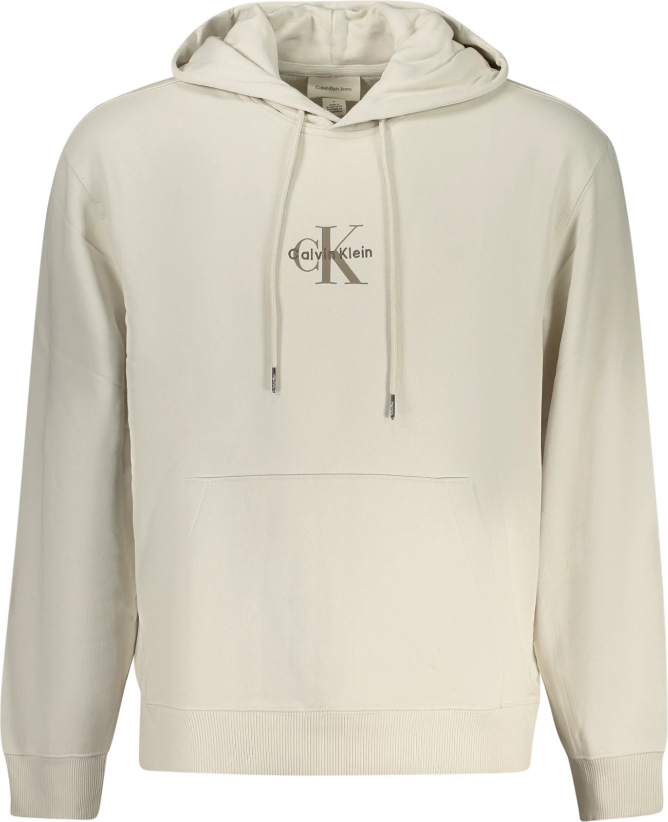 Duks për meshkuj Calvin Klein zip-up, bezhë