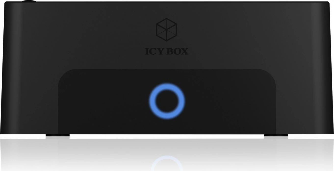 Docking station IcyBox IB-1232CL-U3 për 2x2.5" ose 3.5" SATA HDD, USB 3.0, e zezë