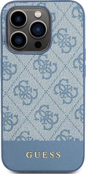 Mbështjellës Guess 4G Stripe për iPhone 15 Pro, Blu Mbështjellës Guess 4G Stripe për iPhone 15 Pro, Blu