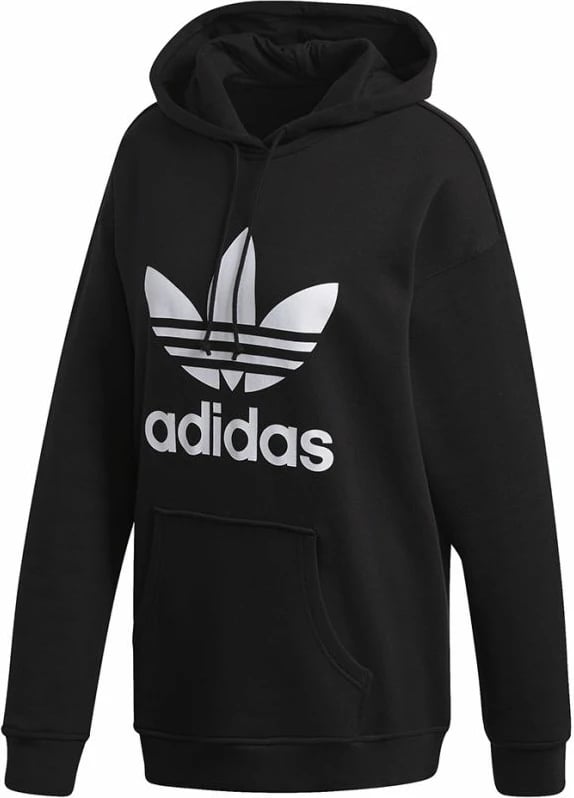 Duks adidas Trefoil Hoodie për Femra, i zi
