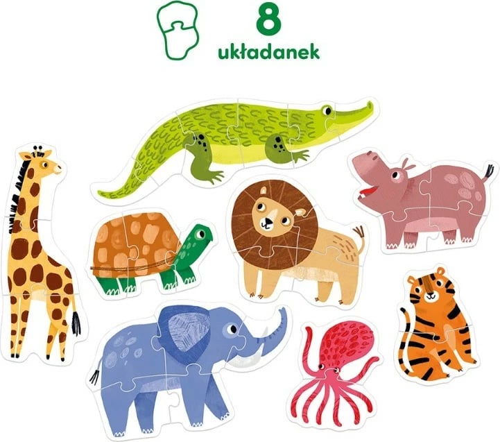 Pazëll progresiv për fëmijë CzuCzu Wild Animals, 29 pjesë, shumëngjyrëshe