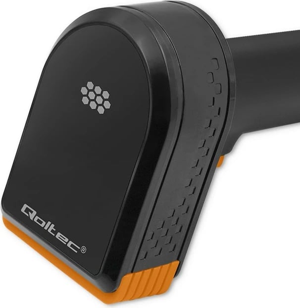 Lexues barkodash Qoltec 50878 me stacion dokimi, 1D/2D, i zi/portokalli