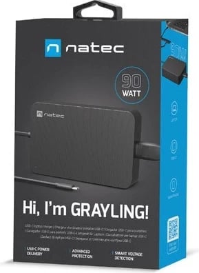 Karikues NATEC, USB-C 90W, i zi Karikues NATEC, USB-C 90W, i zi