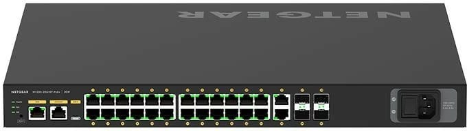 Switch i menaxhuar Netgear GSM4230PX-100EUS, 24x1G PoE+, 2x1G, 4xSFP+, rack, i zi