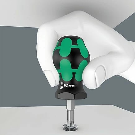 Set kaçavidash Wera, Torx, dizajn ergonomik, ngjyrë e zezë/gjelbër