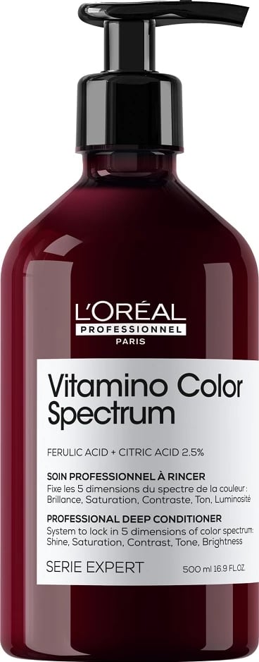 Kondicioner për flokë të lyer L'Oreal Professionnel Serie Expert Vitamino Color Spectrum për femra, 500ml