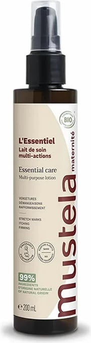 Qumësht trupi për shtatzëna Mustela Essential Maternity Multi-Action Treatment Milk unisex 200ml