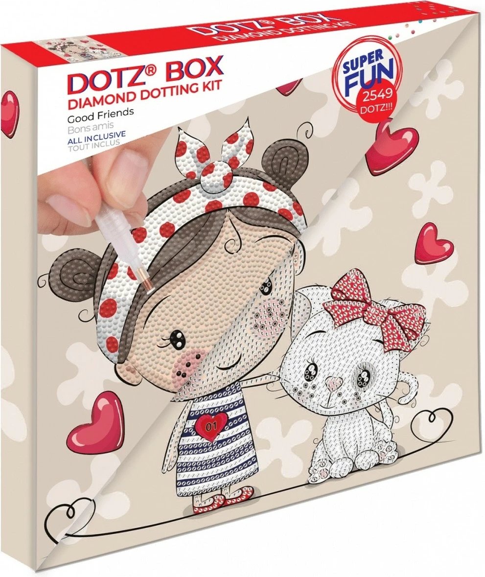 Set mozaikësh Diamond Dotz Dante Good Friends Box, 28x28 cm, shumëngjyrësh