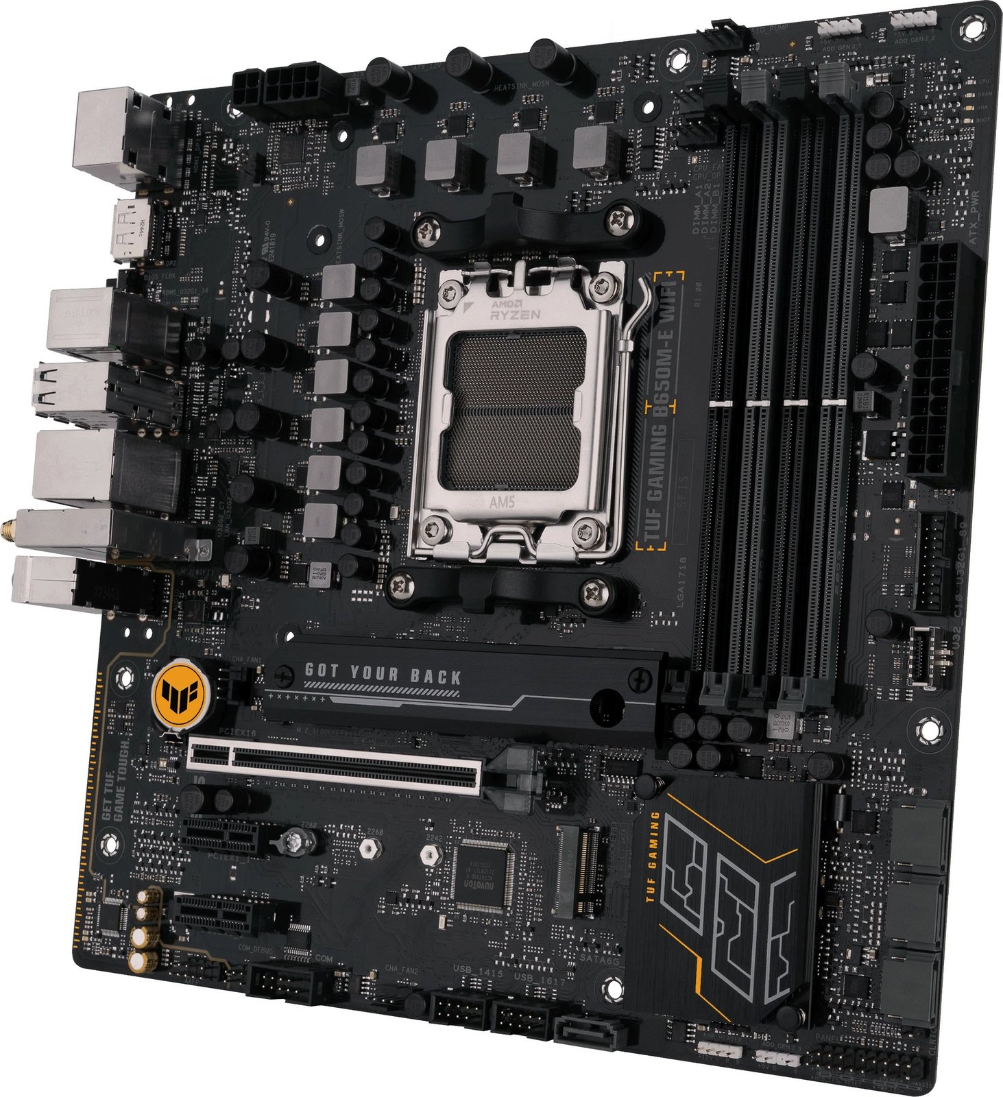 Pllakë amë ASUS TUF GAMING B650M-E WIFI, AMD, Socket AM5, DDR5, 128 GB, e zezë