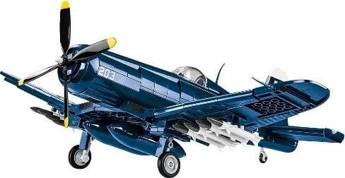 Set blloqe Cobi F4U-4 Corsair, 520 pjesë, Historical Collection, Blu
