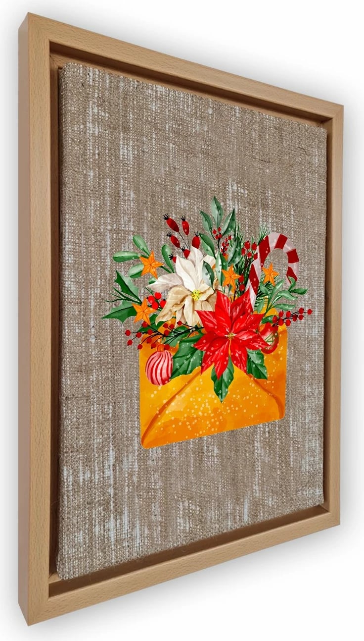 Pikturë dekorative në kornizë, Wallity, NLJ12_3646, shumëngjyrëshe, 36x46cm