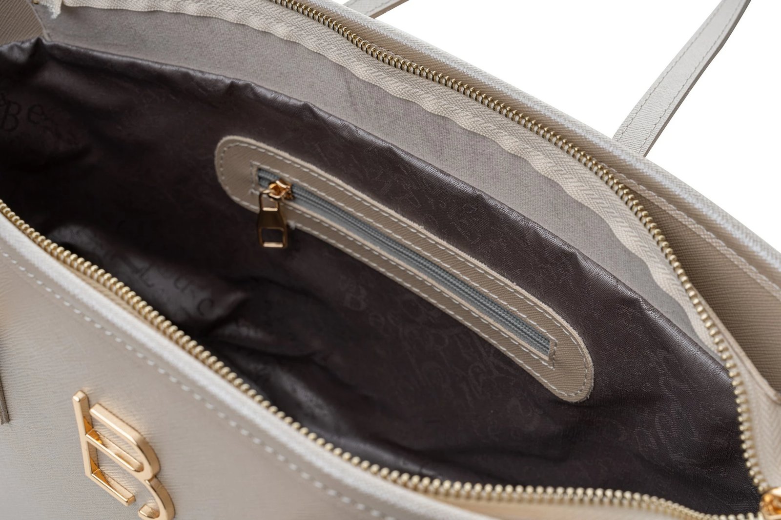 Çantë tote Lucky Bees, ngjyrë bezhë, 1247 - Regeta Gold