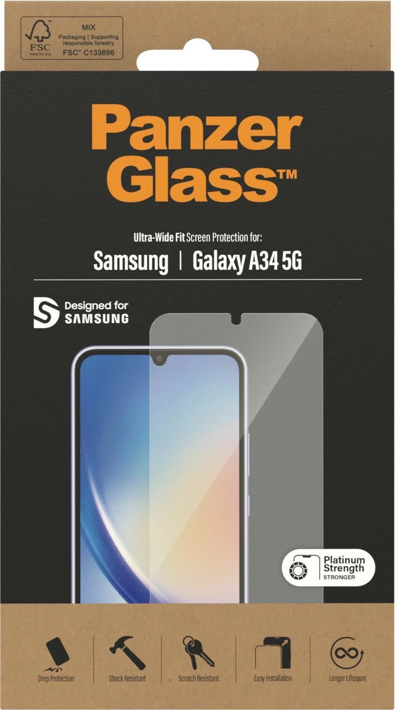 Mbrojtës ekrani PanzerGlass Samsung Galaxy A34 5G UWF