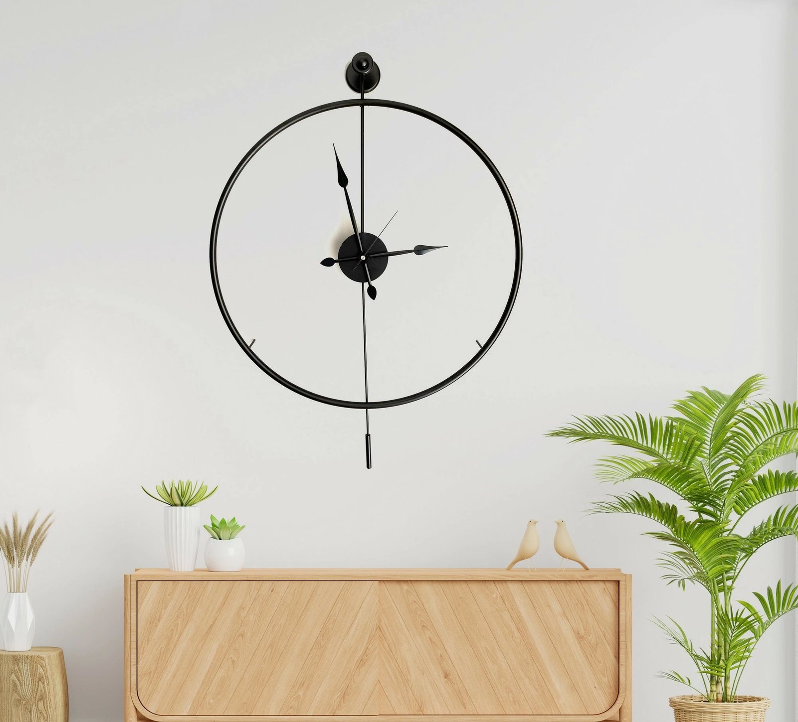 Orë muri dekorative prej metali, Wallity, Mclock-00102