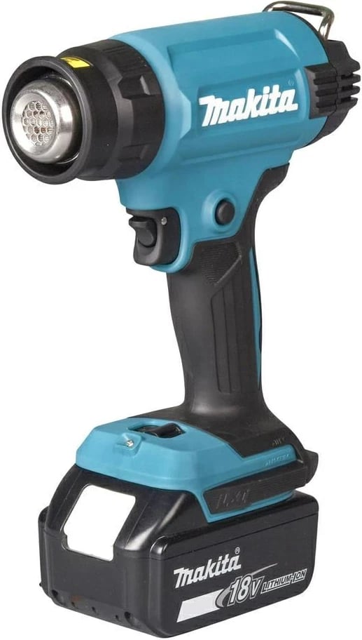Pistoletë termike Makita DHG181RT, 18V, me bateri 5.0Ah, Blu