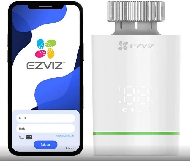 Termostat i mençur për radiator ezviz CS-T55, i bardhë