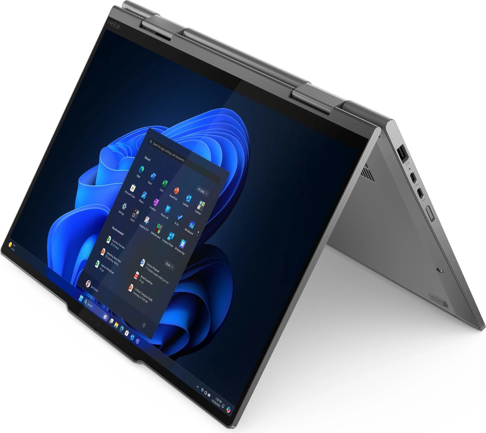 Kompjuter Lenovo X1 2in1 G10, Ultra7 258V, 32GB RAM, 1TB SSD, 14" WUXGA, 5G, Windows 11 Pro, gri