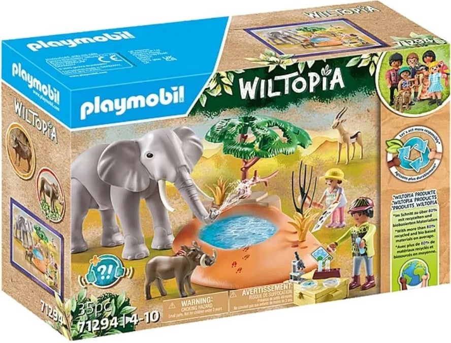 Set figurash Playmobil Wiltopia 71294 Waterhole Trip, plastikë, 14 pjesë