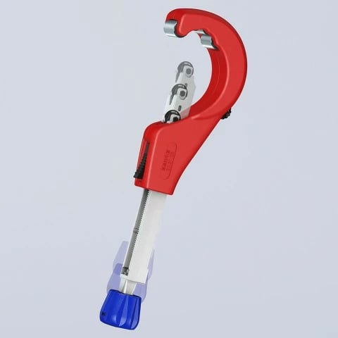 Prerëse tubash Knipex 90 31 03 BK, për bakër, bronz, çelik, 260mm, blu/kuqe