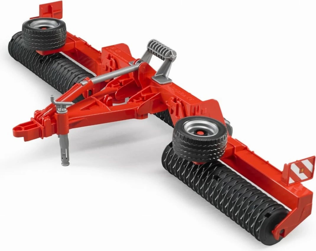 Lodër makineri bujqësore BRUDER Folding Cambridge Roller BR-02226, plastikë, e kuqe
