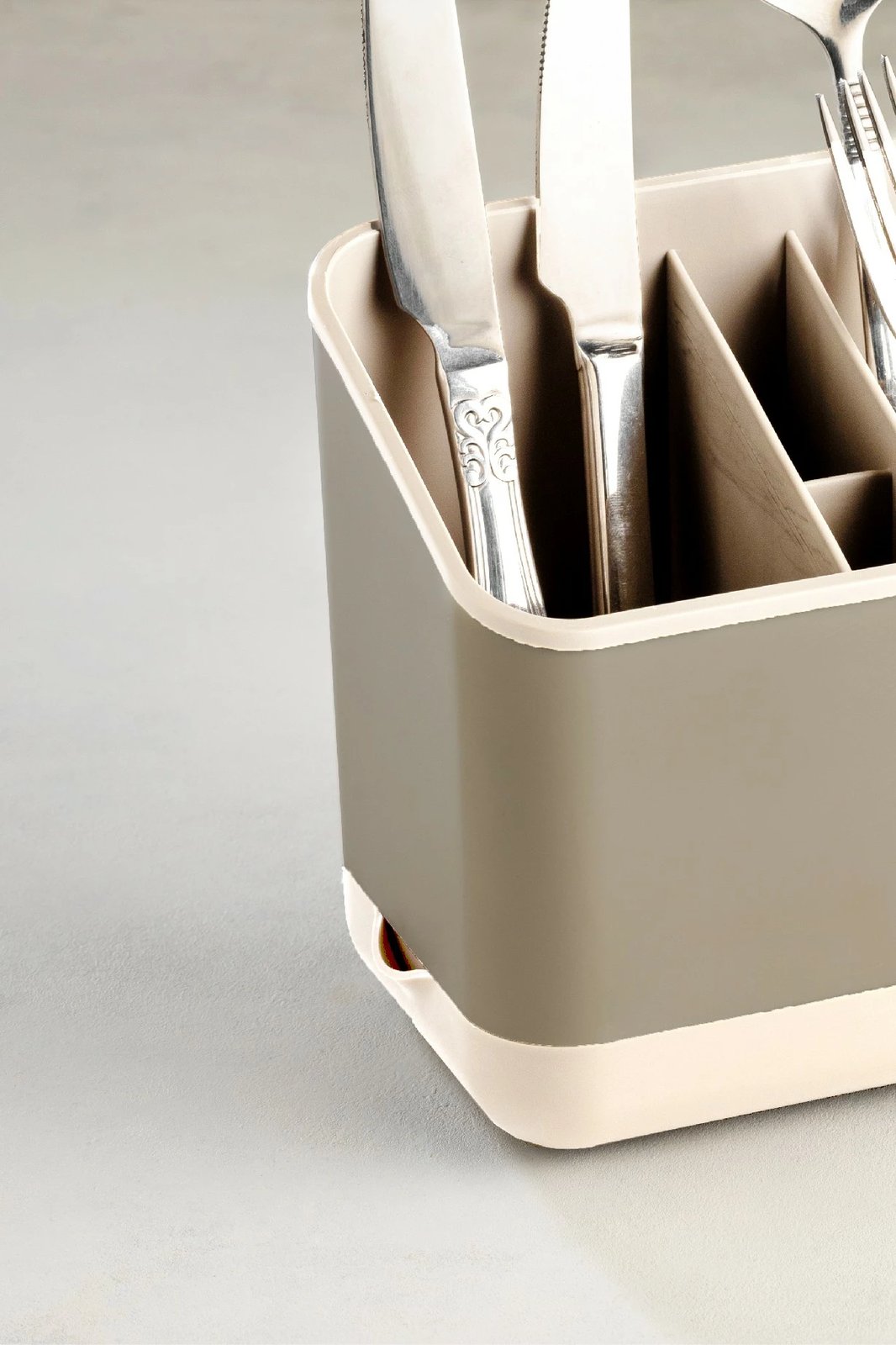 Set organizues plastik, 2 copë, ngjyrë bezhë, 16.5x10x14cm, Hermia 2LIBNM-8052