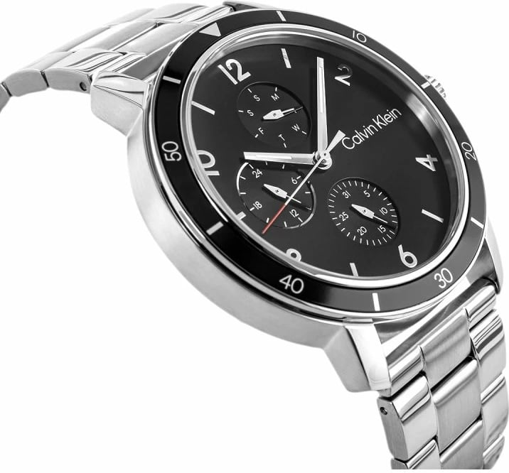 Orë dore sport për meshkuj Calvin Klein, e zezë