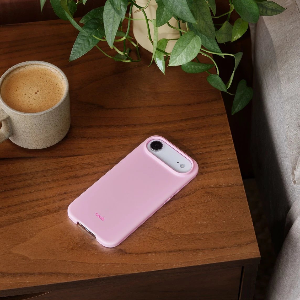 Mbështjellës Apple Beats për iPhone Air (2025), MagSafe, Panel për kamerë, Opal Pink