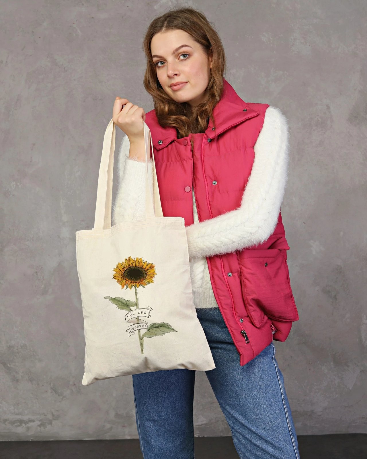 Çantë tote Zoozie Bags, krem, 35x40cm, 0482