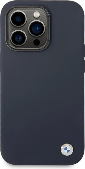 Mbështjellës BMW BMHMP14XSILNA për iPhone 14 Pro Max 6.7", silikon, MagSafe, navy blue
