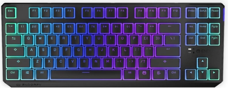 Tastierë Endorfy Thock TKL Pudding EY5A119 - USB, e zezë