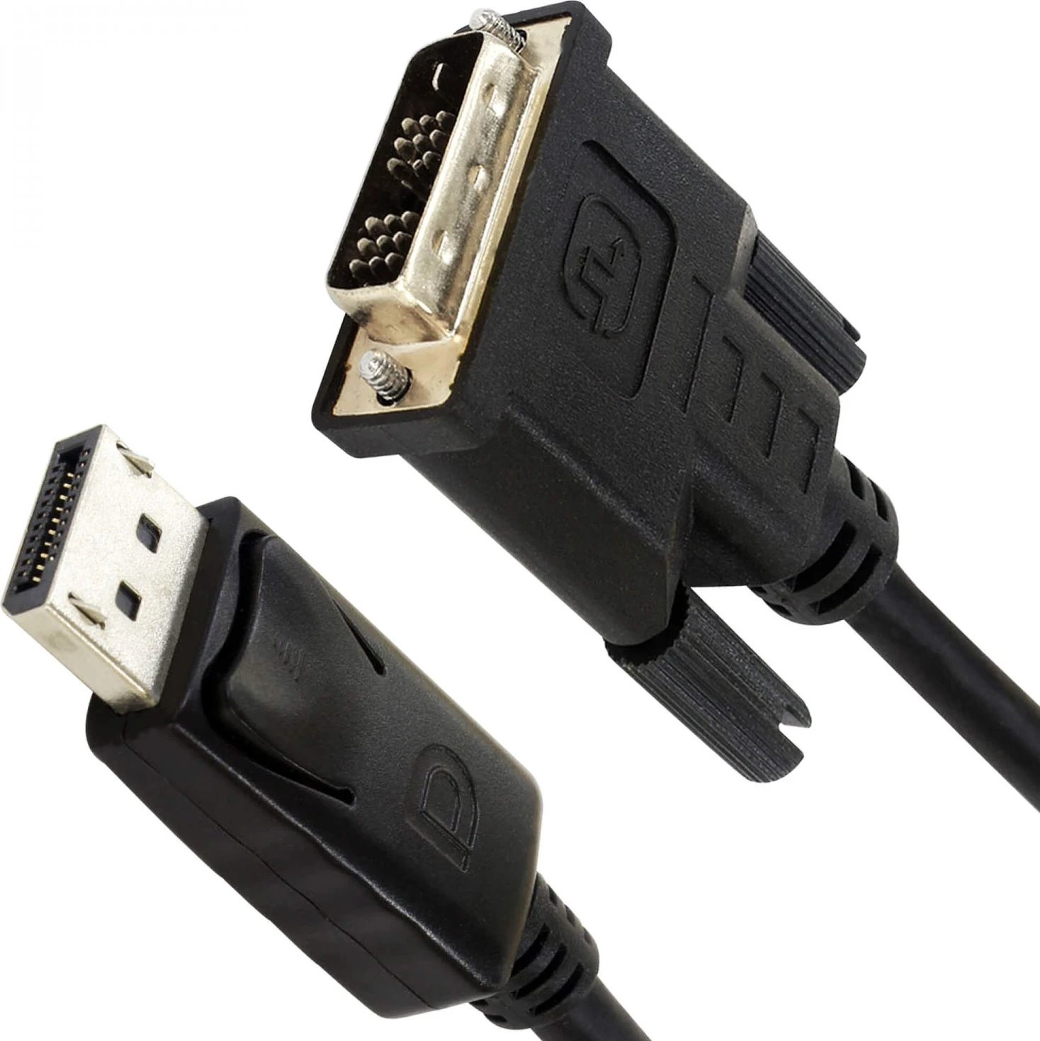 Kabllo Unitek DisplayPort në DVI, 1.8m, e zeza