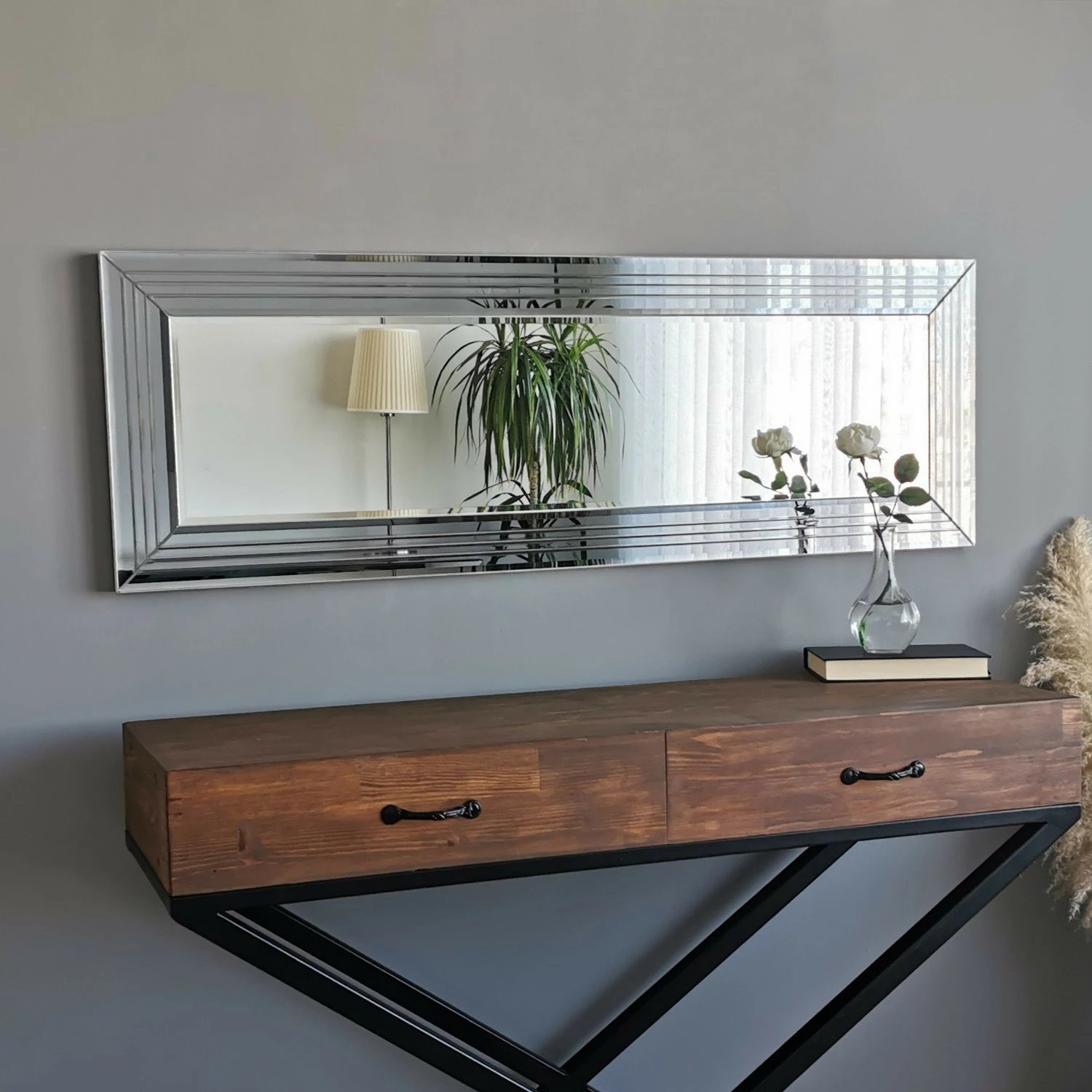 Pasqyrë Hanah Home, A302Y, ngjyrë argjendi