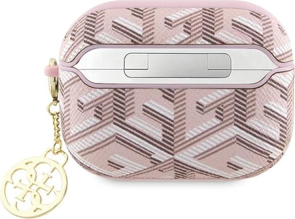 Mbështjellës Guess GCube Charm për AirPods Pro, rozë