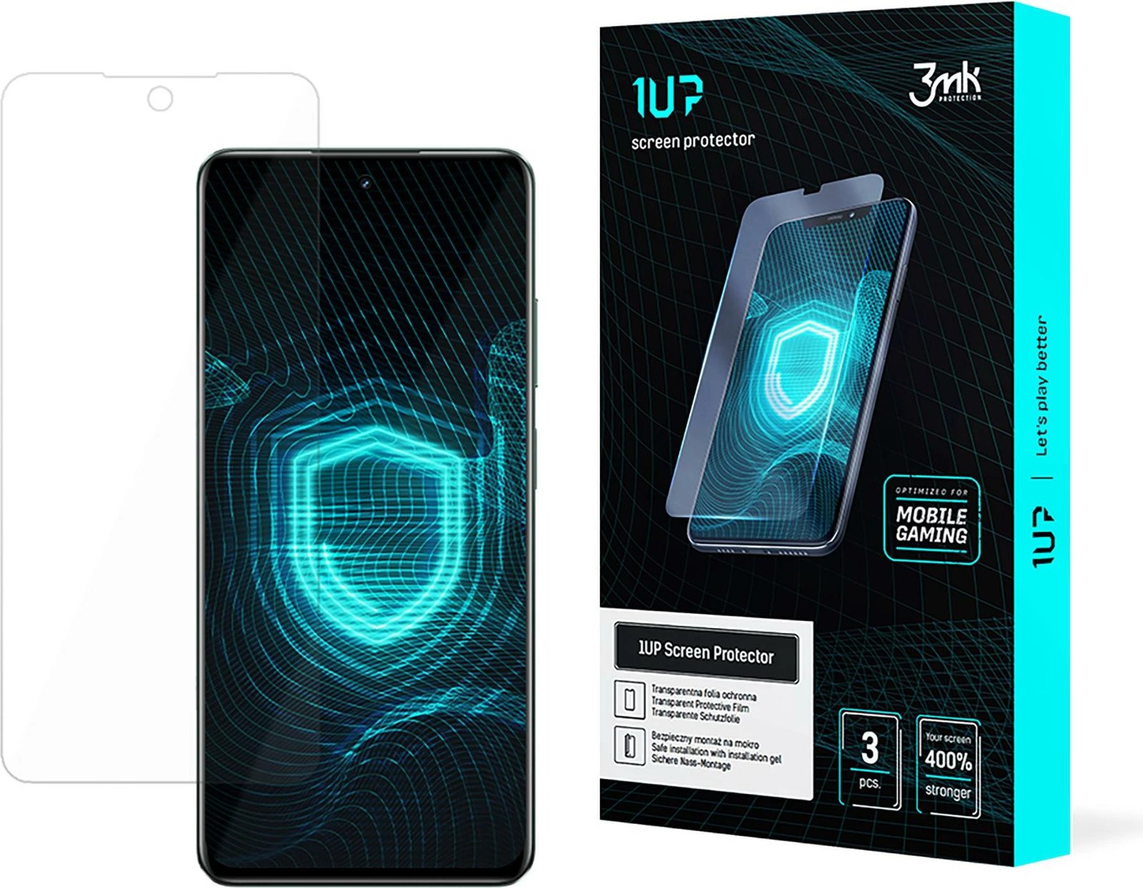 Mbrojtës ekrani 3mk 1UP për Realme C63 5G, për gaming