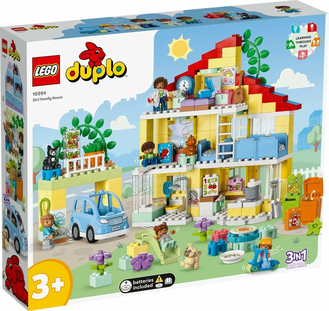 Set lodrash LEGO DUPLO Family House 3 in 1, 218 pjesë, plastikë, për fëmijë 3+