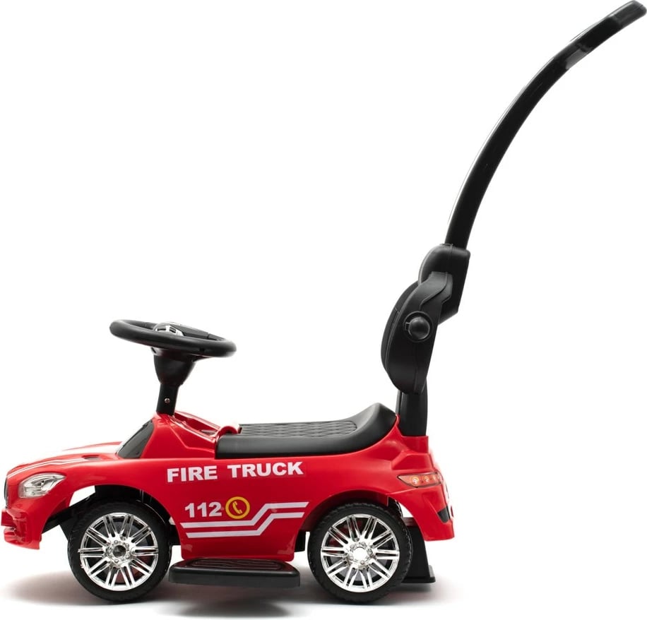 makinë lodër shtytëse BABY MIX HASSIC me panel zëri, dorezë udhëzuese, nga 12+ muaj, ngarkesë 25 kg, e kuqe