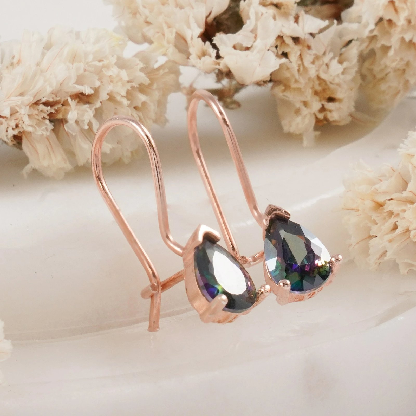 Vathë argjendi Jumeon, ngjyrë rozë ari dhe vjollcë, 10118MİSTİK