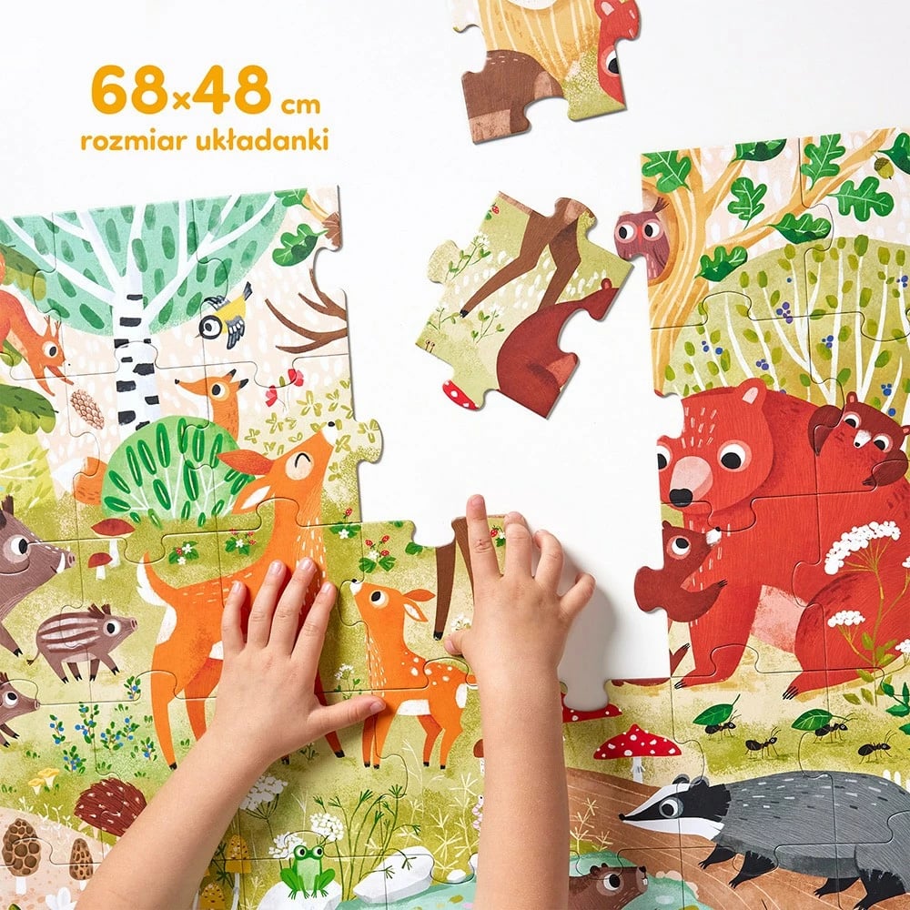 Puzzle pylli për fëmijë CzuCzu 2504, 40 pjesë, 68x48cm