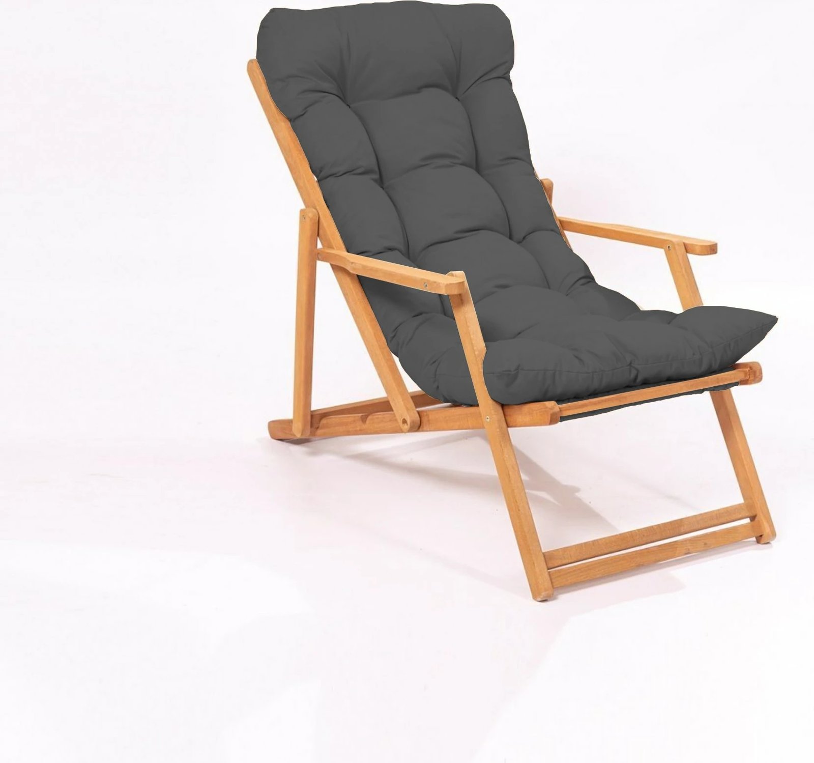 Karrige kopshti Hanah Home, My008, ngjyrë gri, dru fagu