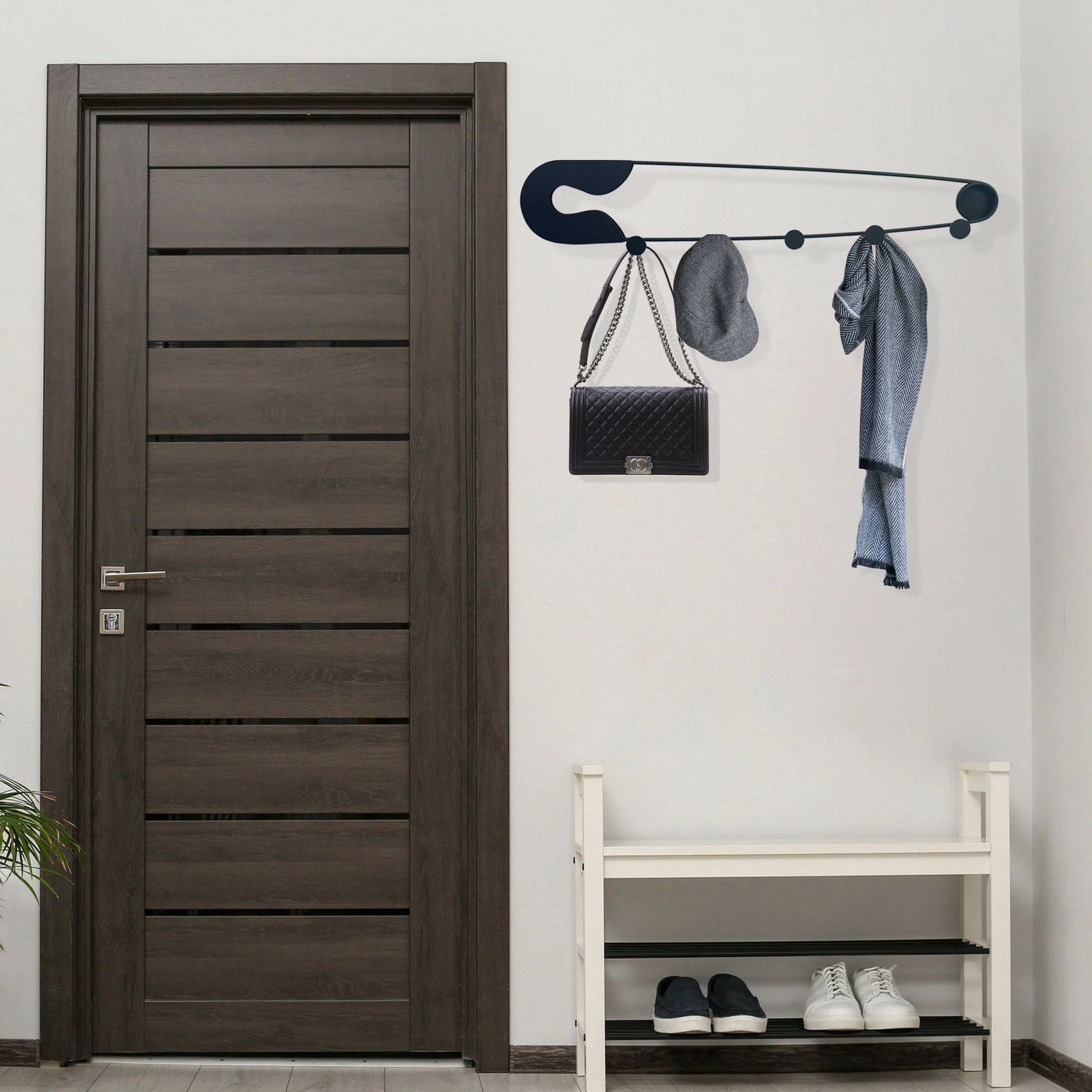 Varëse muri prej metali, Wallity, Devran, shumëngjyrëshe, 60x11cm