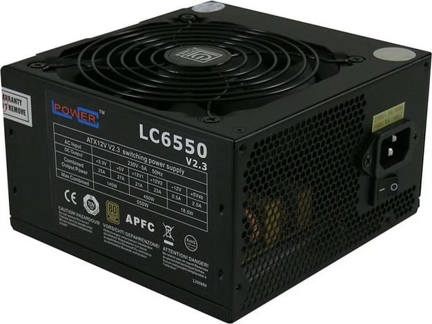 Furnizues energjie LC-Power LC6550 V2.3, 550W, 80 PLUS Bronze, jo-modular, i zi
