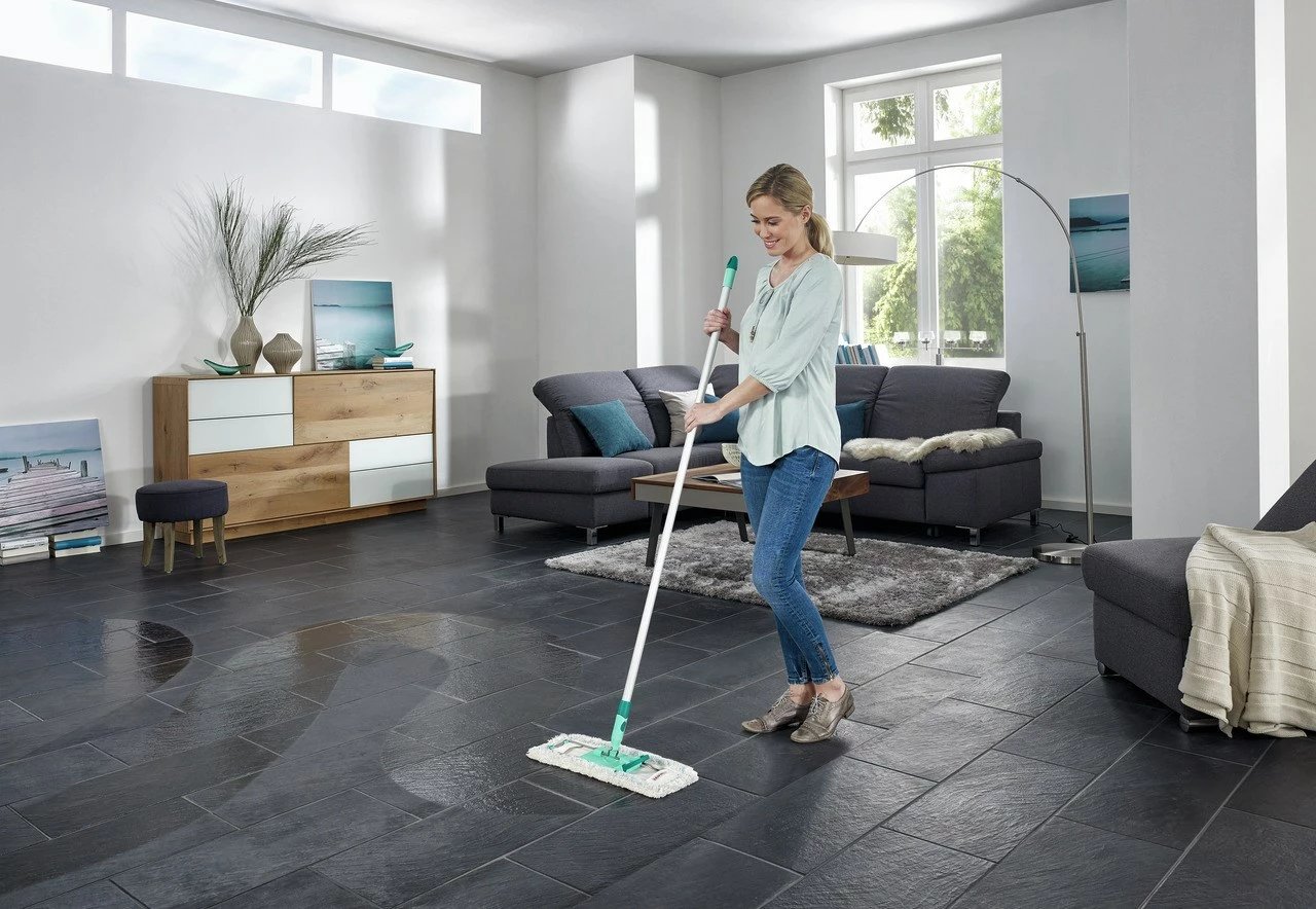 Mop LEIFHEIT Profi XL cotton plus, dorezë plastike, 1400 mm, turkuaz
