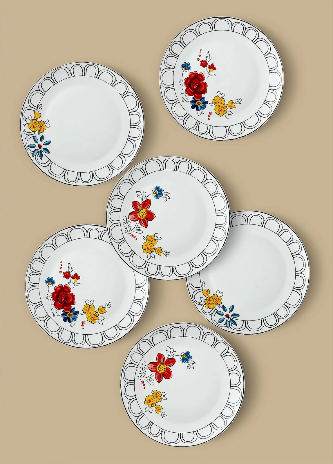 Set pjatash shërbimi (6 copë), Hermia, DNR0054