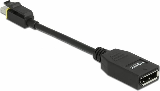 Adapter kabllo Mini DisplayPort në DisplayPort DeLOCK 65978, 0.15m, i zi